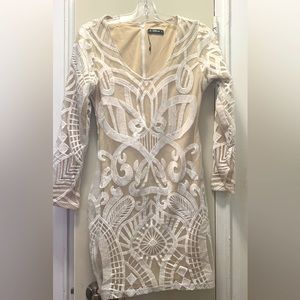 Small nude/white dress